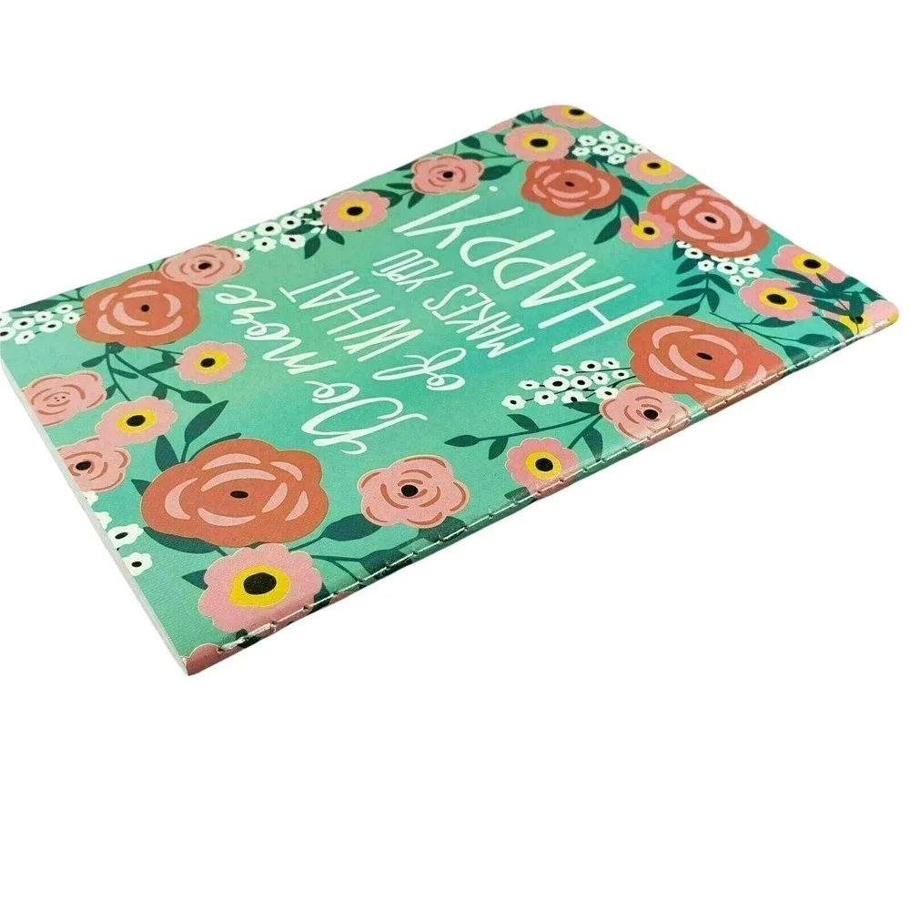 Journal Floret Notebook Lined Green Floral Designer Flower 80 Lined Pages New
